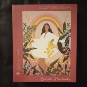 🆕🧩 Radiate Positively Illustrated Jigsaw Puzzle - 500 Pieces